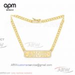 AAA APM Monaco Jewelry Replica - Yellow Silver Amour Chain Necklace